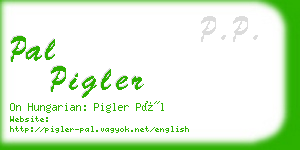 pal pigler business card